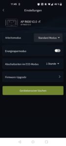 ALLPOWERS R600 Powerstation App Einstellungen