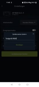 ALLPOWERS R600 Powerstation App Gerätenamen ändern