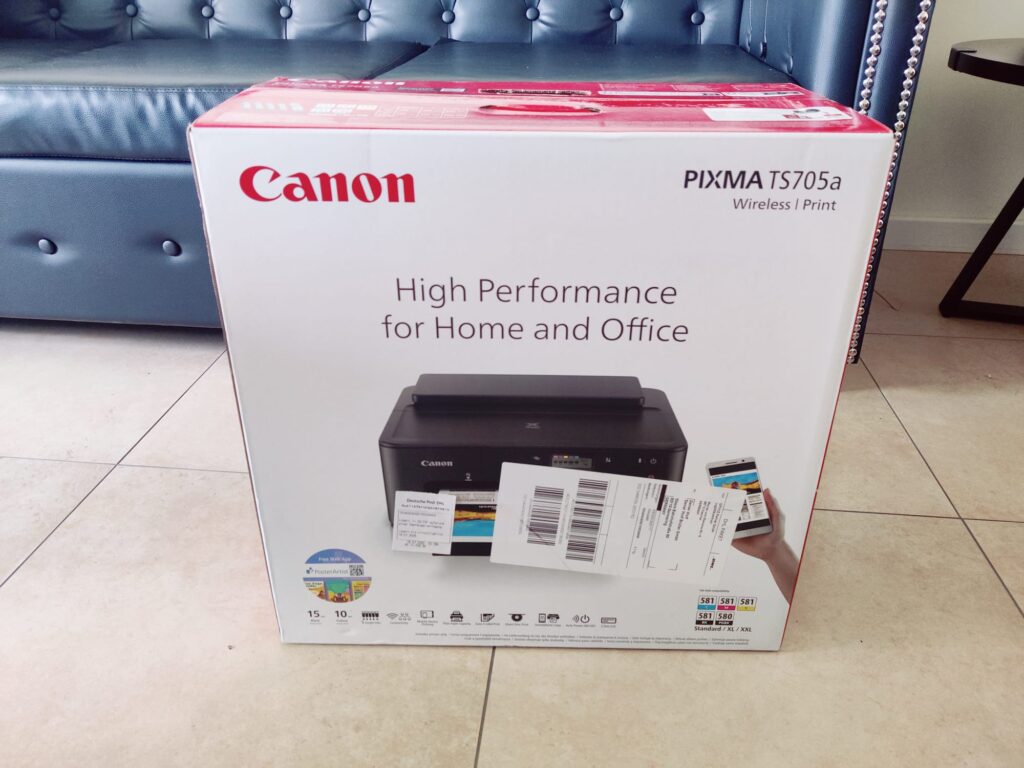 Canon PIXMA TS705a Tintenstrahldrucker Umverpackung