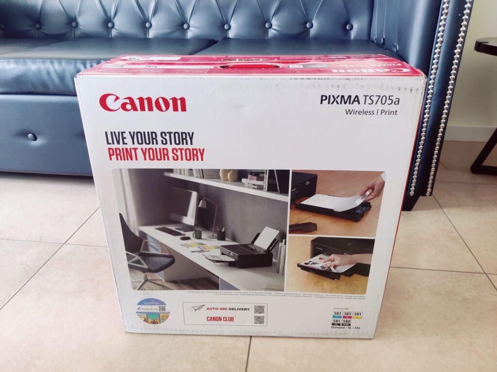 Canon PIXMA TS705a Tintenstrahldrucker Umverpackung 2