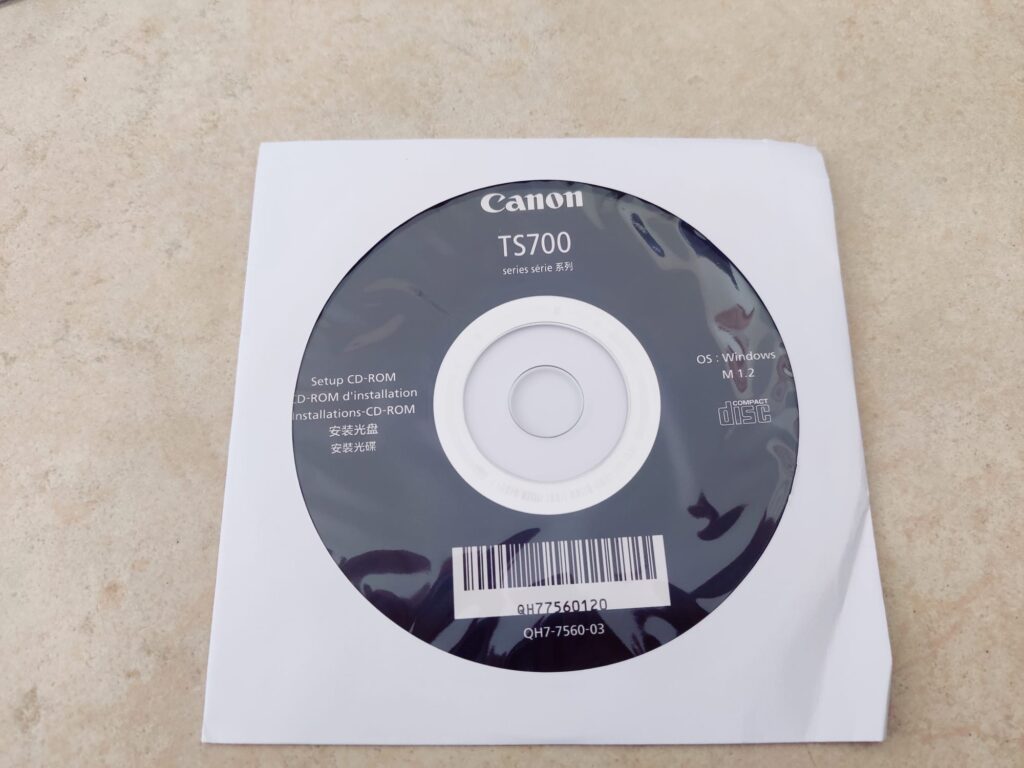 Canon PIXMA TS705a Tintenstrahldrucker mit Treiber-CD