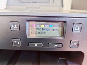 Canon PIXMA TS705a Tintenstrahldrucker Display Einrichtung