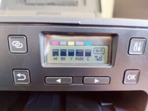 Canon PIXMA TS705a Tintenstrahldrucker Display Tintenstand