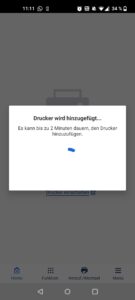 Canon PIXMA TS705a Tintenstrahldrucker App Gerät hinzufügen