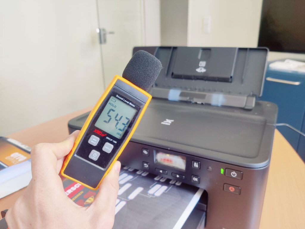 Canon PIXMA TS705a Tintenstrahldrucker Lautstärke im Test