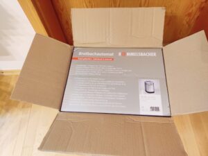 Rommelsbacher BA 550 Brotbackautomat Umverpackung geöffnet