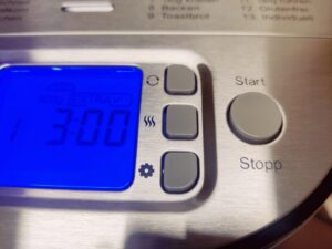 Rommelsbacher BA 550 Brotbackautomat Drucktasten rechts