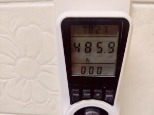 Rommelsbacher BA 550 Brotbackautomat Stromverbrauch beim Einbrennen