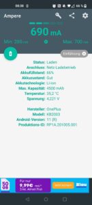 Varta 57978 Powerbank Ladestrom bei einem Gerät