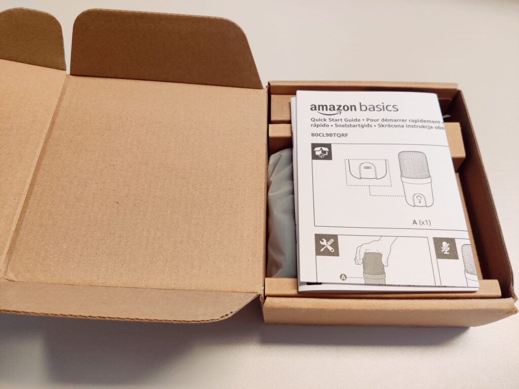 Amazon Basics AMZ-S6524A Mikrofon Verpackung offen