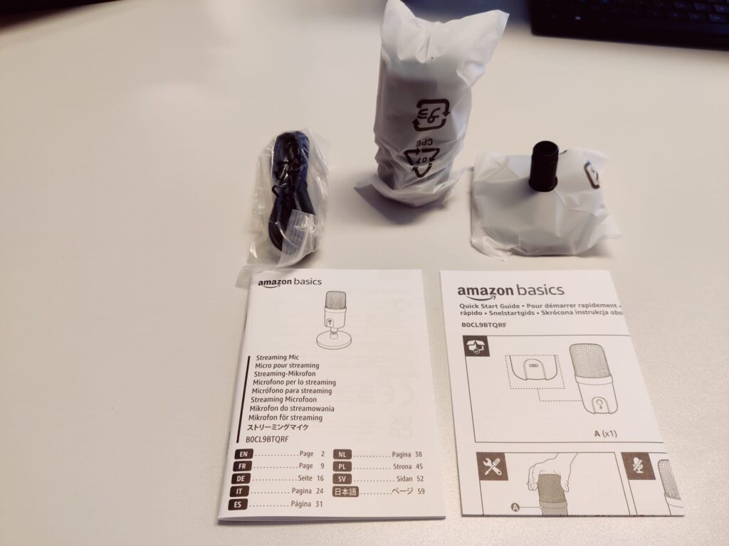 Amazon Basics AMZ-S6524A Mikrofon Einzelteile