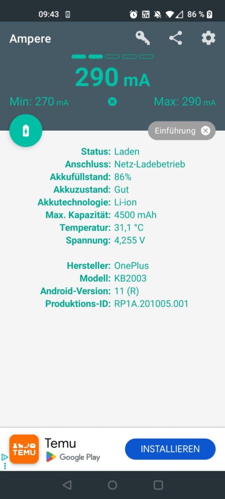 Jiga PC5 Powerbank Output bei zwei Geräten