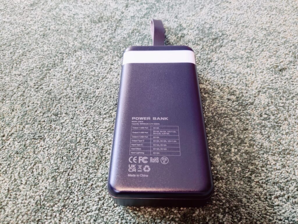 PdBest CA5-6 Powerbank Rückansicht