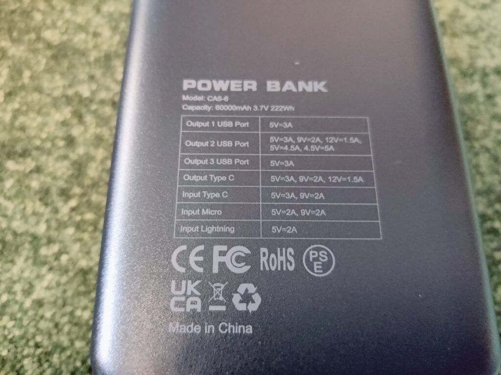 PdBest CA5-6 Powerbank technische Daten
