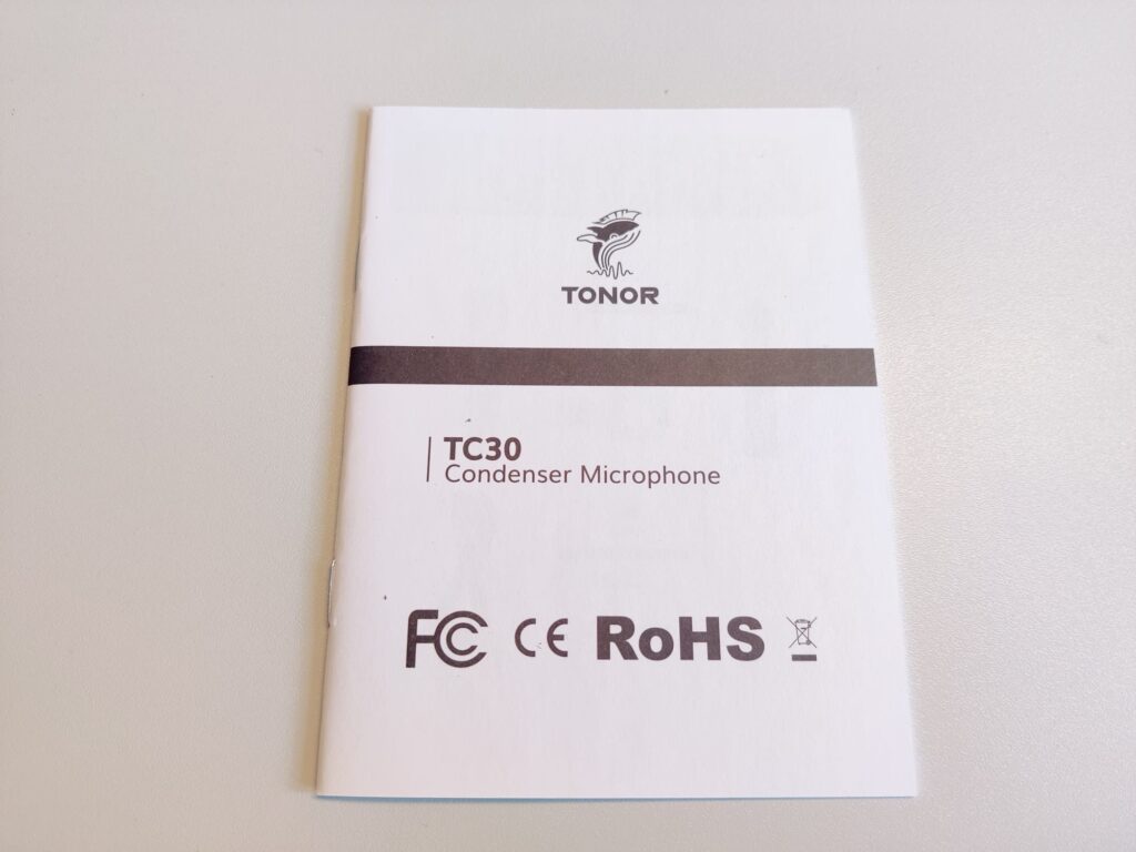 Tonor TC30 Mikrofon Bedienungsanleitung