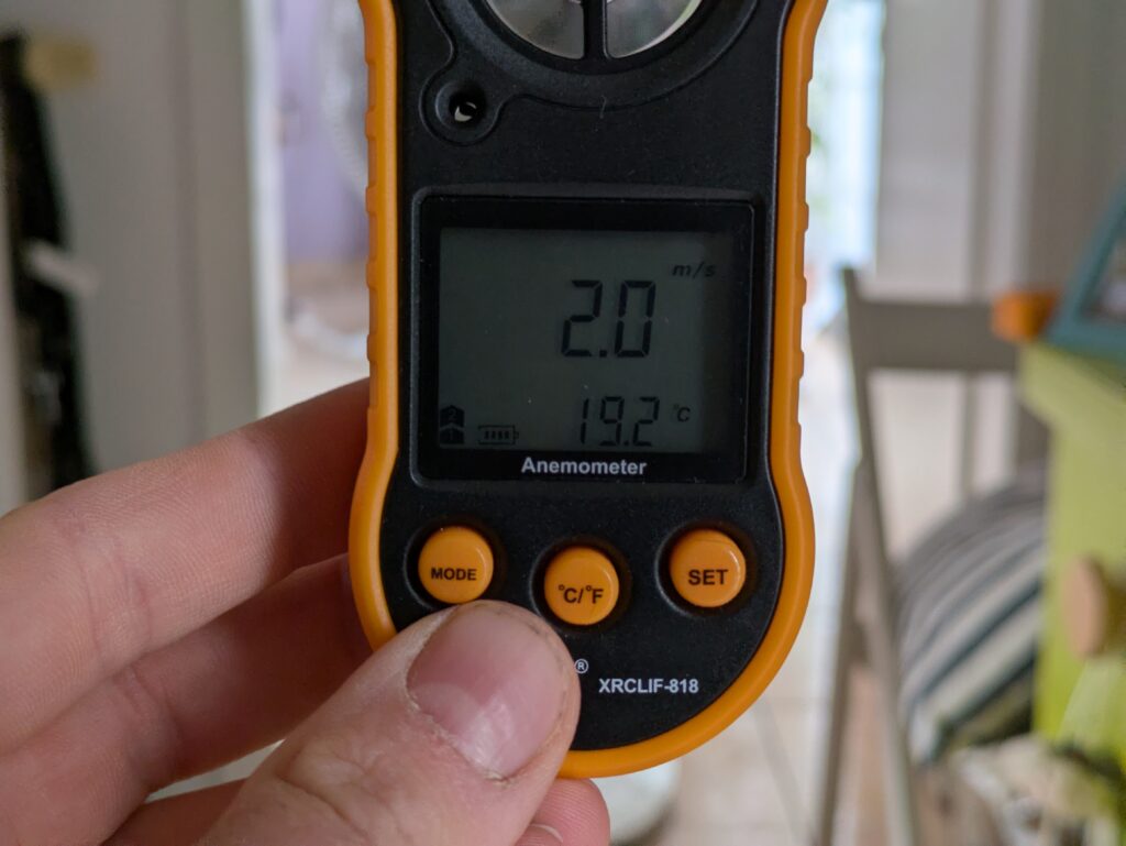 Windstärke des Midea FS40-16CR Standventilators (2)