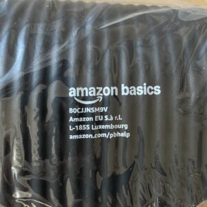 Amazon Basics Yogamatte Aufschrift Folie