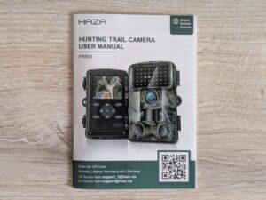 Anleitung der Haza PR800 Wildkamera