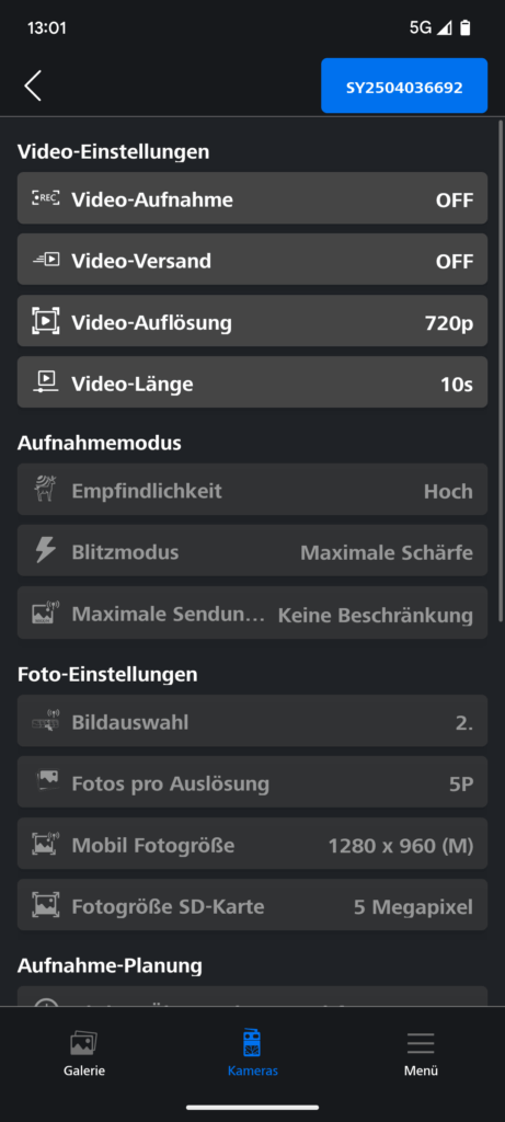 App der Zeiss Secacam 5 Wildkamera (5)