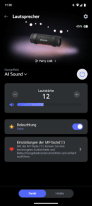 App des LG xboom Grab by will.i.am Bluetooth-Lautsprechers (11)
