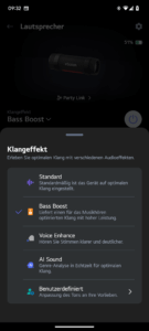 App des LG xboom Grab by will.i.am Bluetooth-Lautsprechers (8)