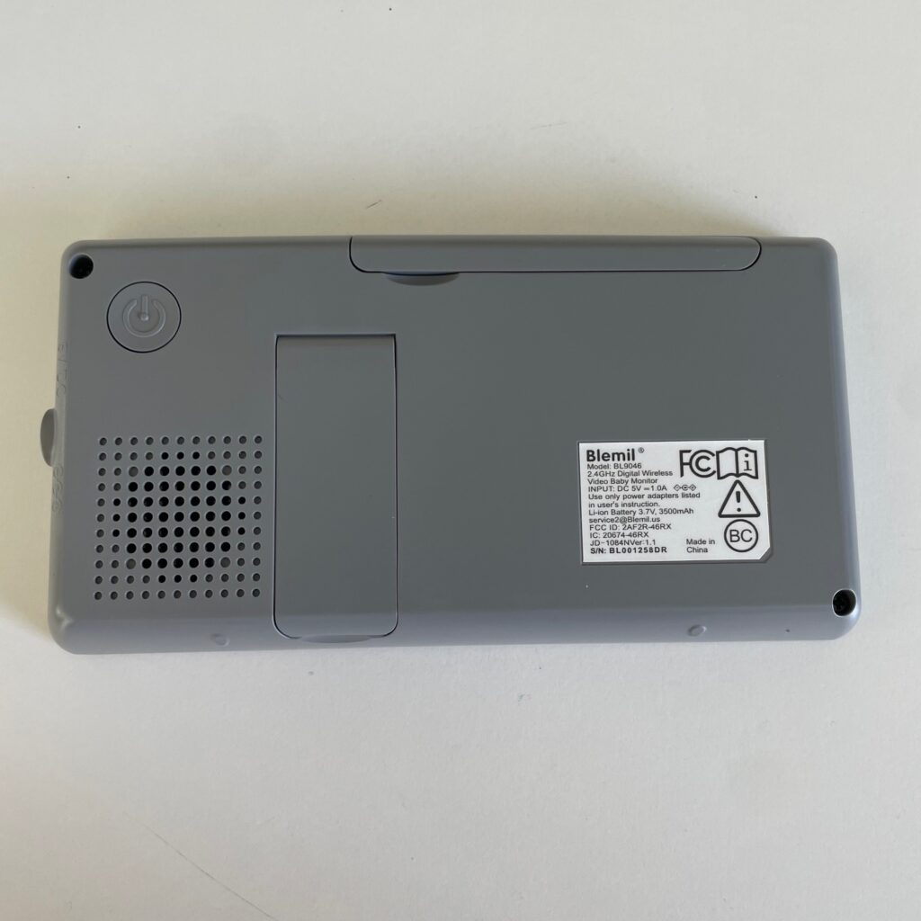 Blemil BL9046 Babyphone Bildschirm Rückseite