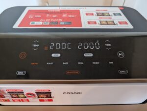COSORI DualBlaze TwinFry Heißluftfritteuse Bedienfeld