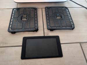 COSORI DualBlaze TwinFry Heißluftfritteuse Crisperplatten und Trennplatte