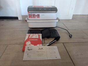 COSORI DualBlaze TwinFry Heißluftfritteuse Lieferumfang ausgepackt