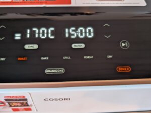 COSORI DualBlaze TwinFry Heißluftfritteuse Touchscreen Detail