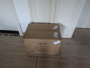 COSORI DualBlaze TwinFry Heißluftfritteuse verpackt