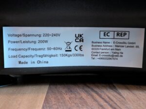 Dripex Vibrationsplatte Produktschild