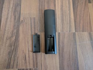 Fernbedienung der Dripex Vibrationsplatte von hinten