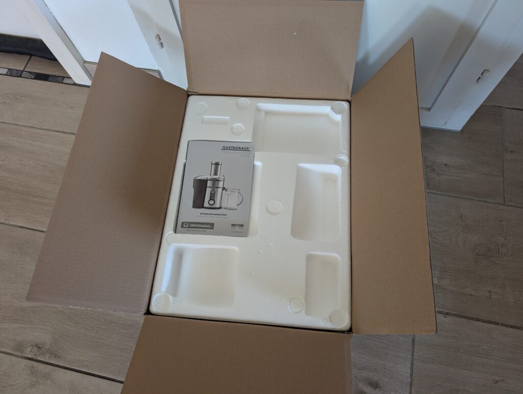 Gastroback Design Multi Juicer Digital Entsafter Auspacken 2