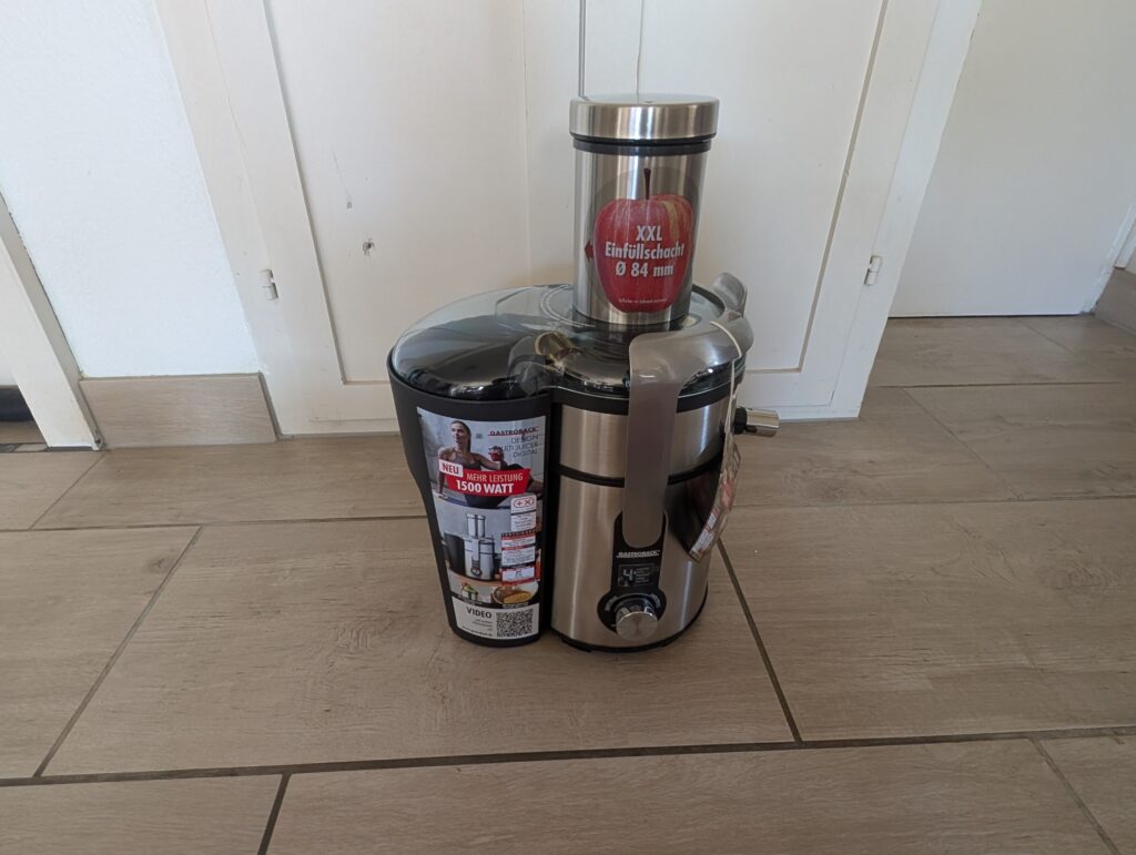 Gastroback Design Multi Juicer Digital Entsafter Frontansicht