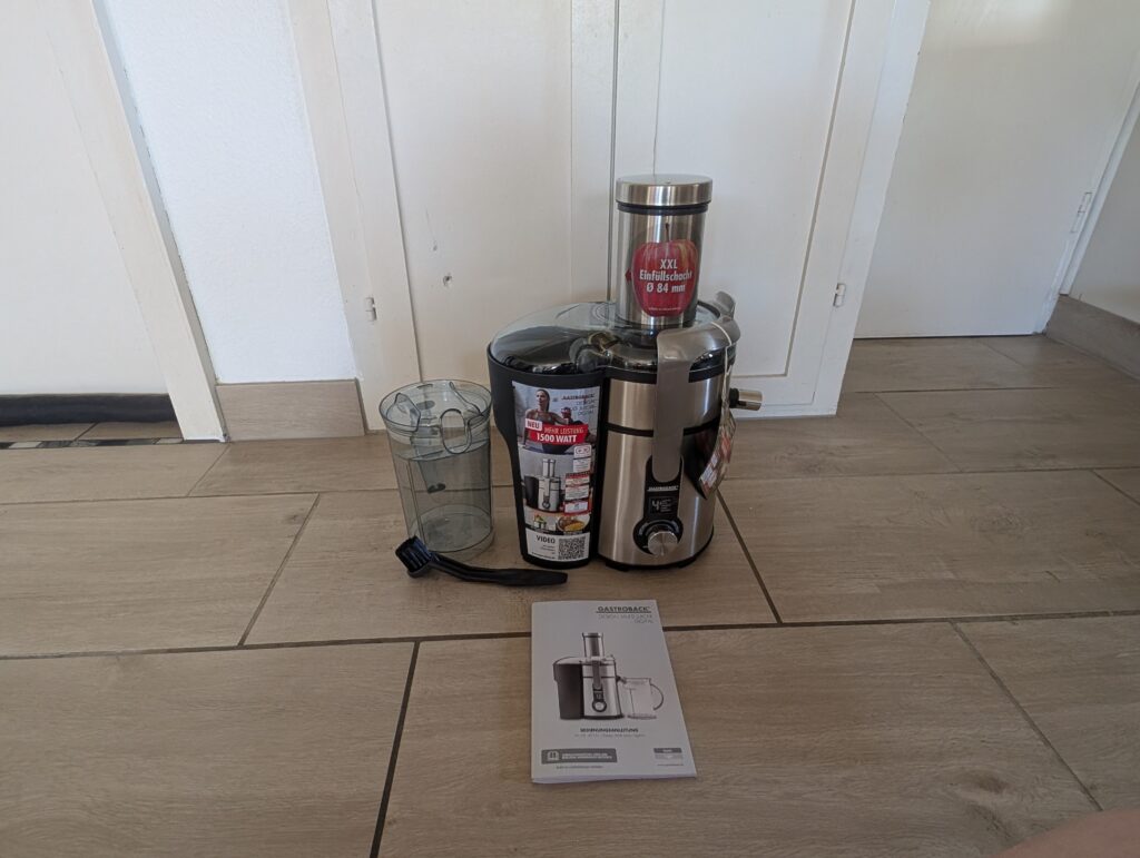 Gastroback Design Multi Juicer Digital Entsafter Lieferumfang