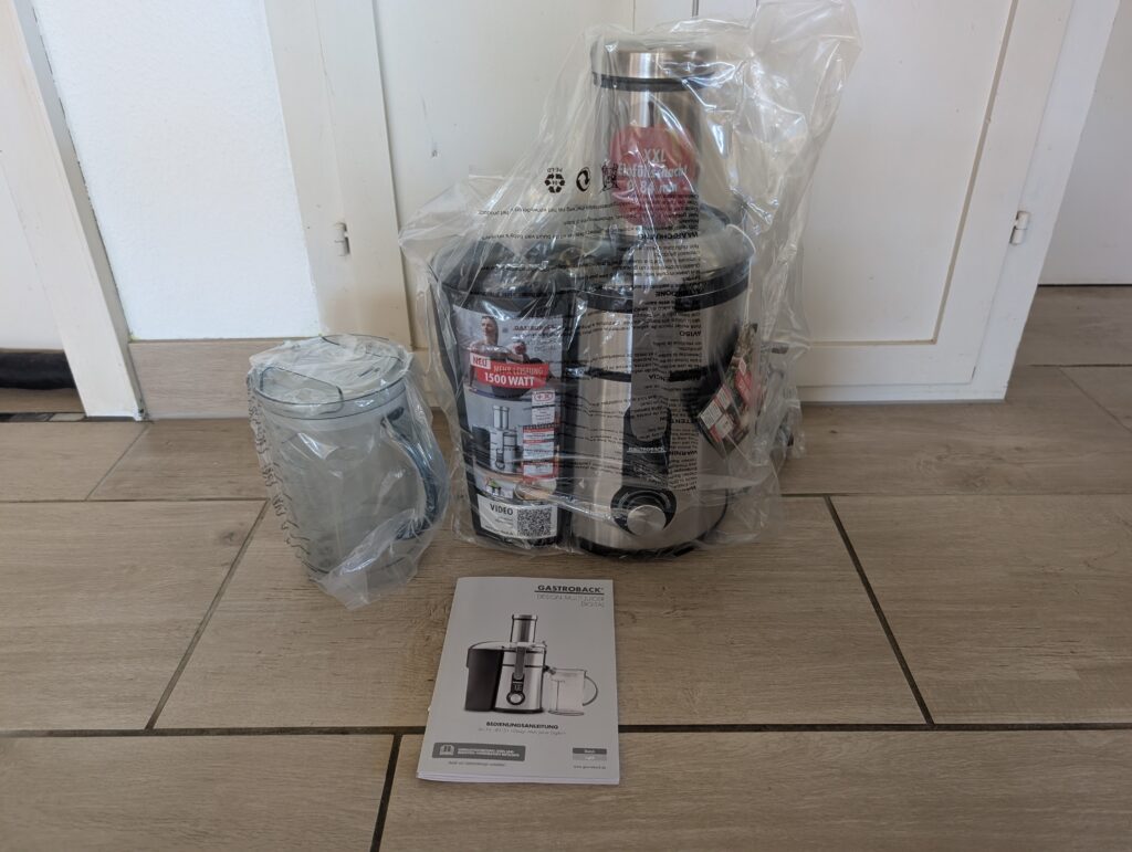Gastroback Design Multi Juicer Digital Entsafter ausgepackt