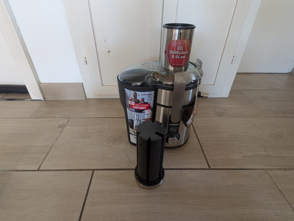 Gastroback Design Multi Juicer Digital Entsafter mit Stopfer