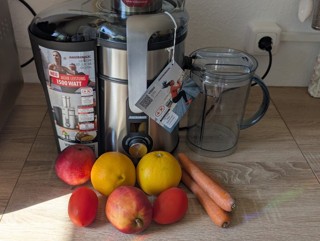 Gastroback Design Multi Juicer Digital Entsafter mit Gemüse