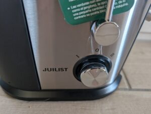 Juilist-Entsafter Bedienelement