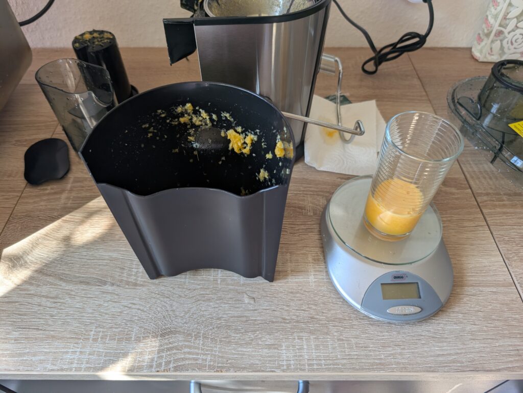 Juilist-Entsafter Orangensaft
