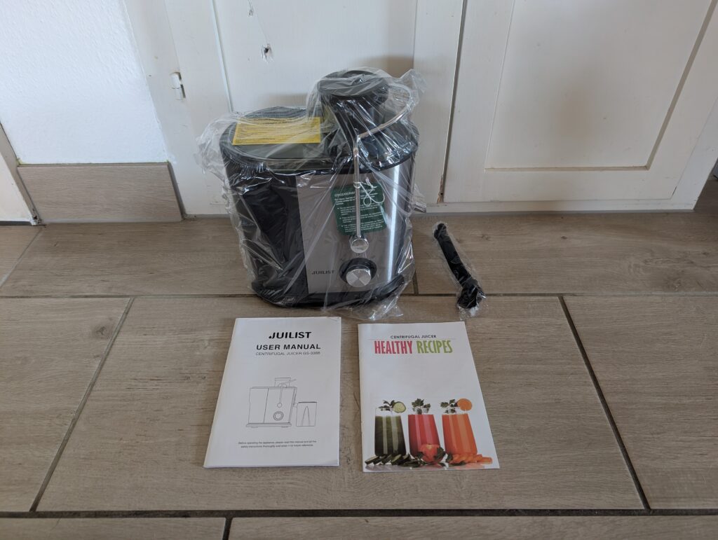 Juilist-Entsafter ausgepackt