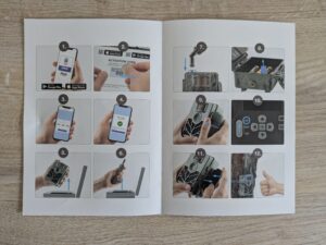 Kurzanleitung der Zeiss Secacam 5 Wildkamera geöffnet