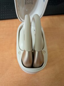 Ladecase de Panasonic RB-F10 Kopfhörer geöffnet