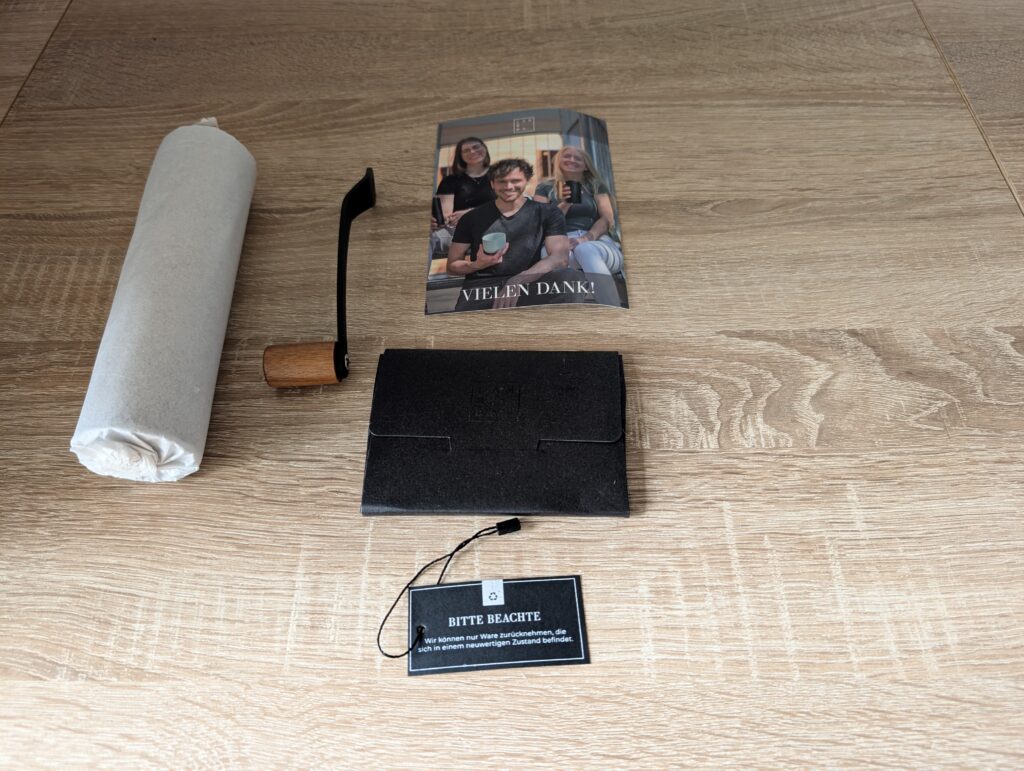 Lambda Coffee Kaffeemühle Lieferumfang