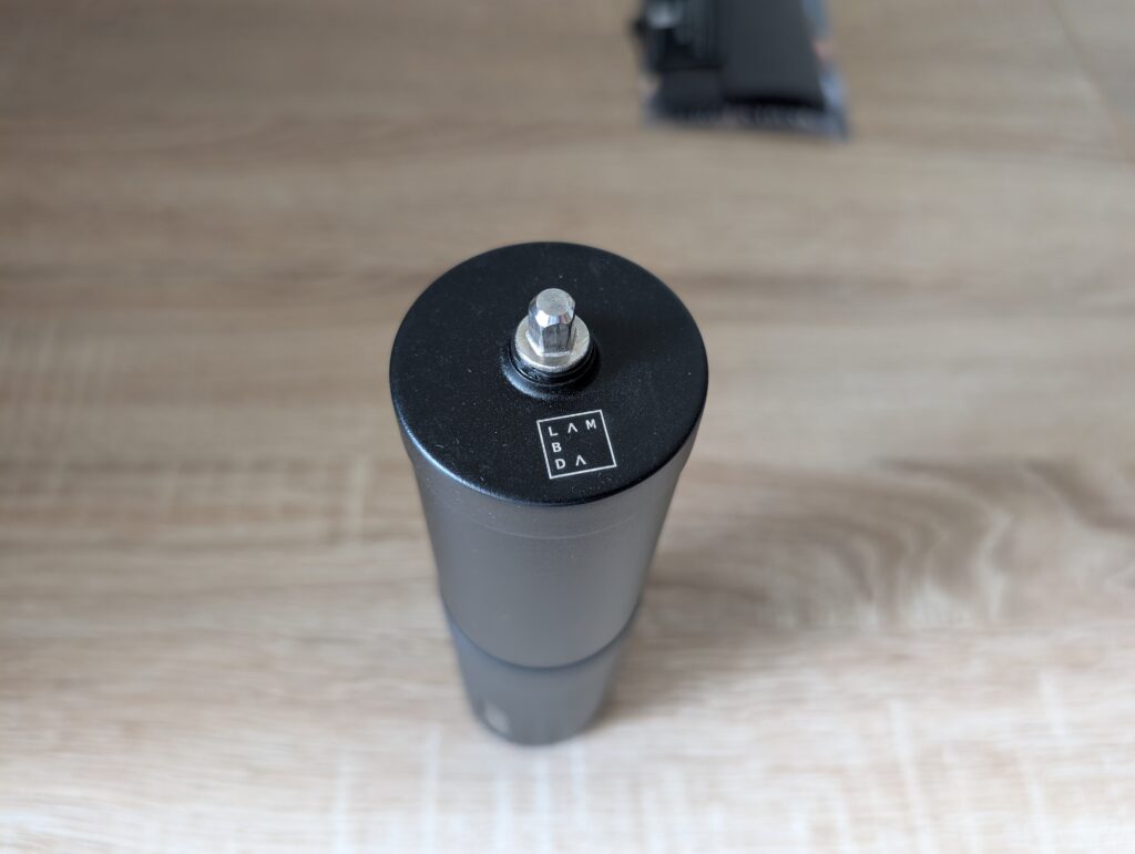 Lambda Coffee Kaffeemühle von oben ohne Kurbel