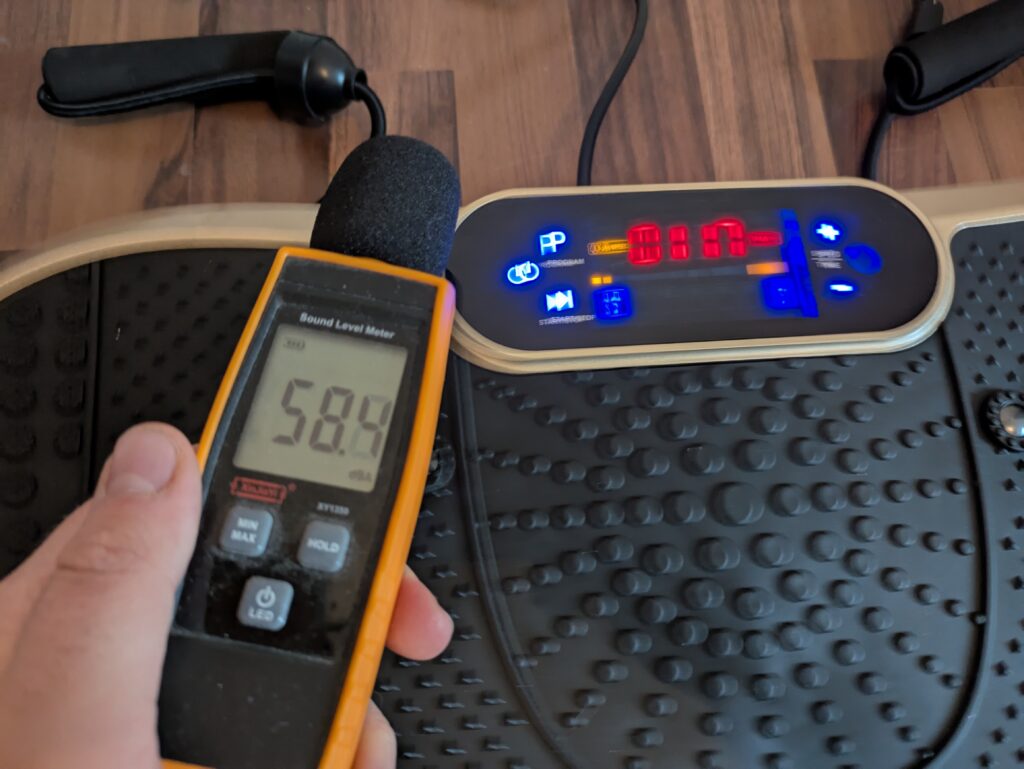 Lautstärke der Dripex Vibrationsplatte
