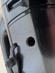 Lehmann-Fenstersauger Schmutzwassertank geöffnet