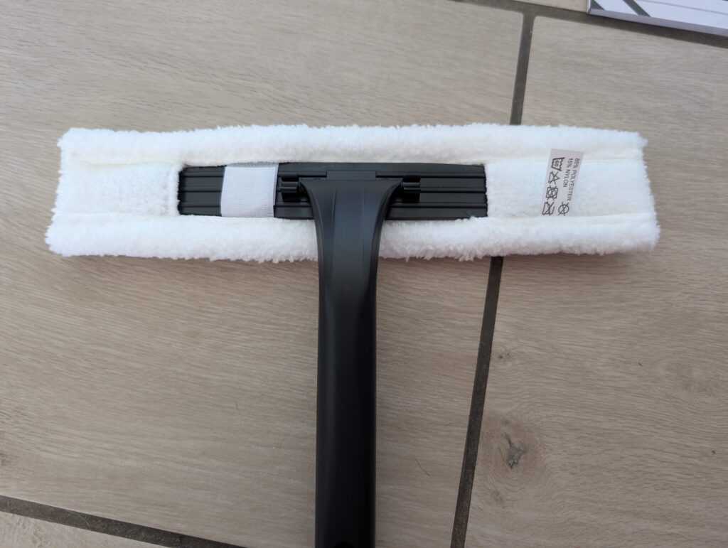 Lehmann-Fenstersauger Wischer mit Pad Ansicht von hinten