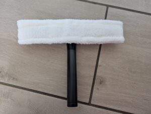 Lehmann-Fenstersauger Wischer mit Pad Ansicht von vorn